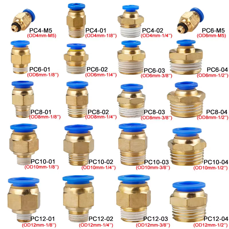 10/50PCS Pneumatic Fitting Air - Compression Fitting Brass review and price